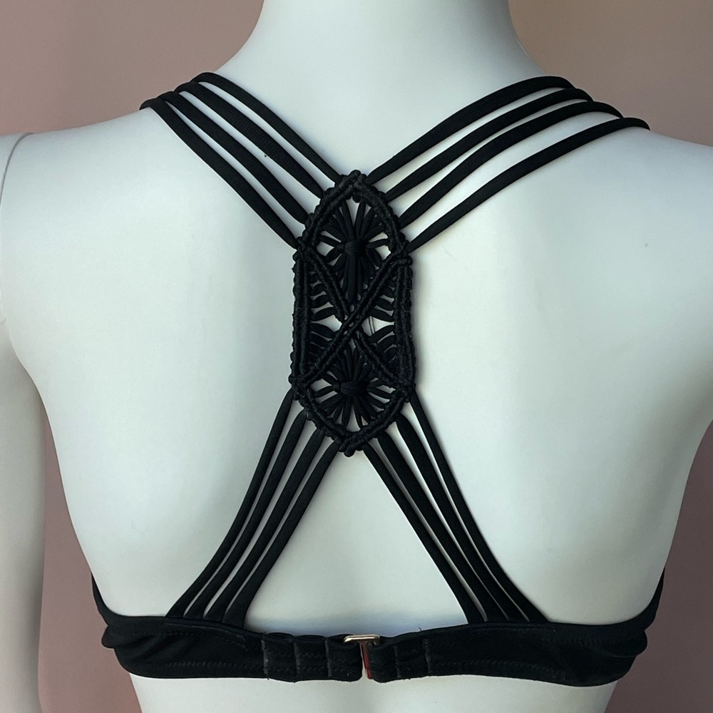 Victorias Secret bikini top with macramé detailing
